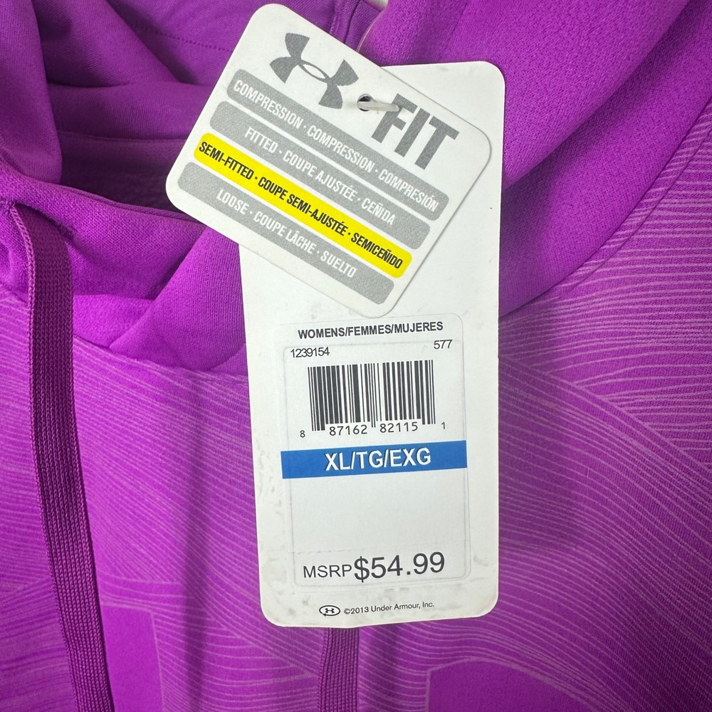 UNDER ARMOUR, pink/purple hoodie, NEW - Picture 2 of 4
